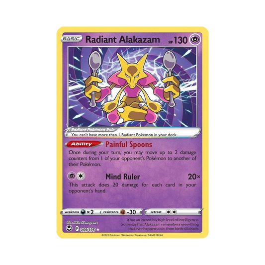 Radiant Alakazam 059 - Silver Tempest