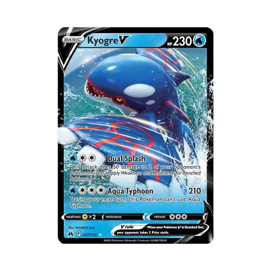 Kyogre V 037 - Crown Zenith