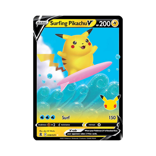 Surfing Pikachu V 008 - Celebrations