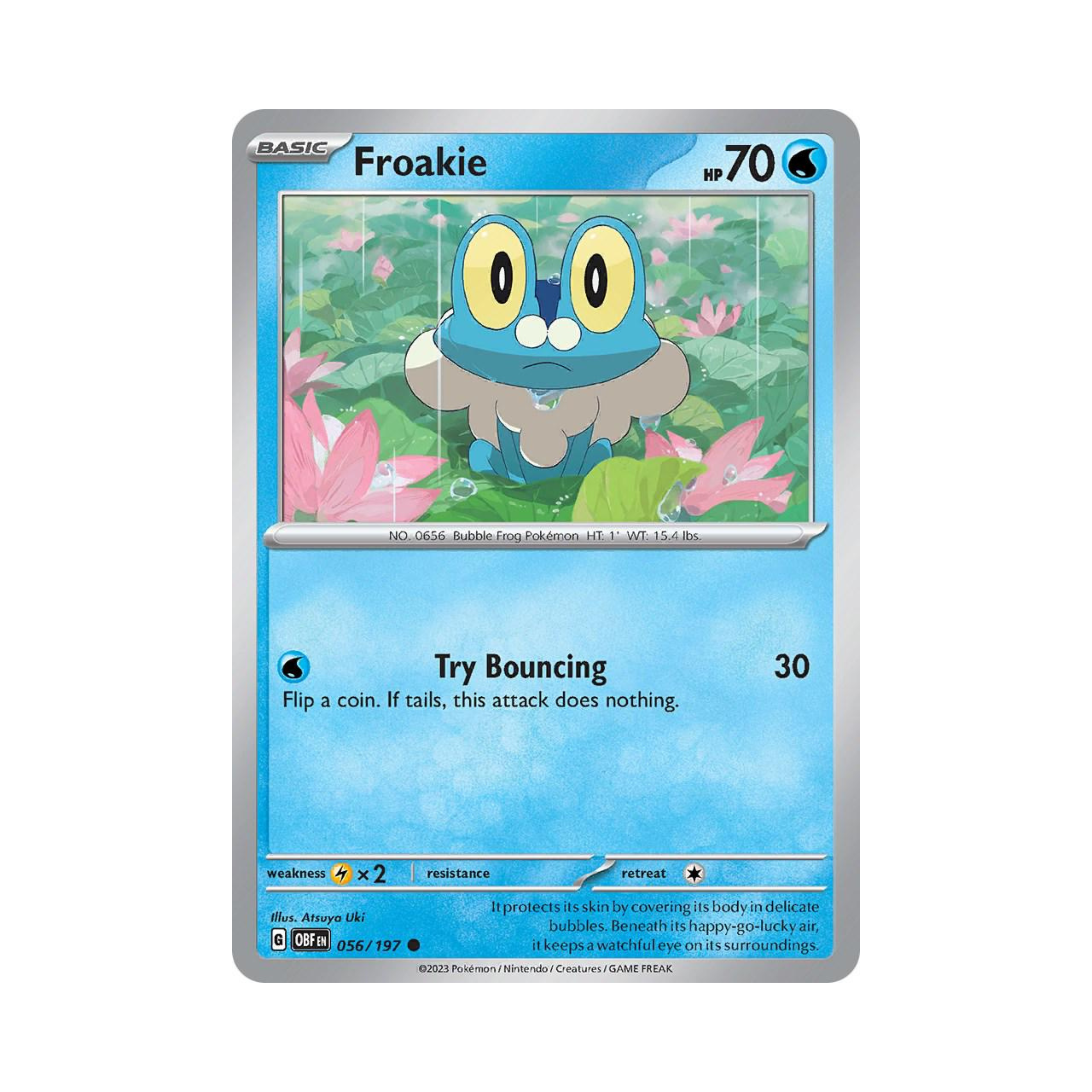 Froakie (Cosmos Holo) 056 - Obsidian Flames