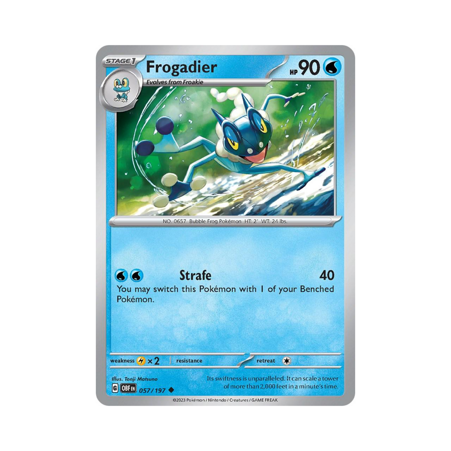 Frogadier (Cosmos Holo) 057 - Obsidian Flames