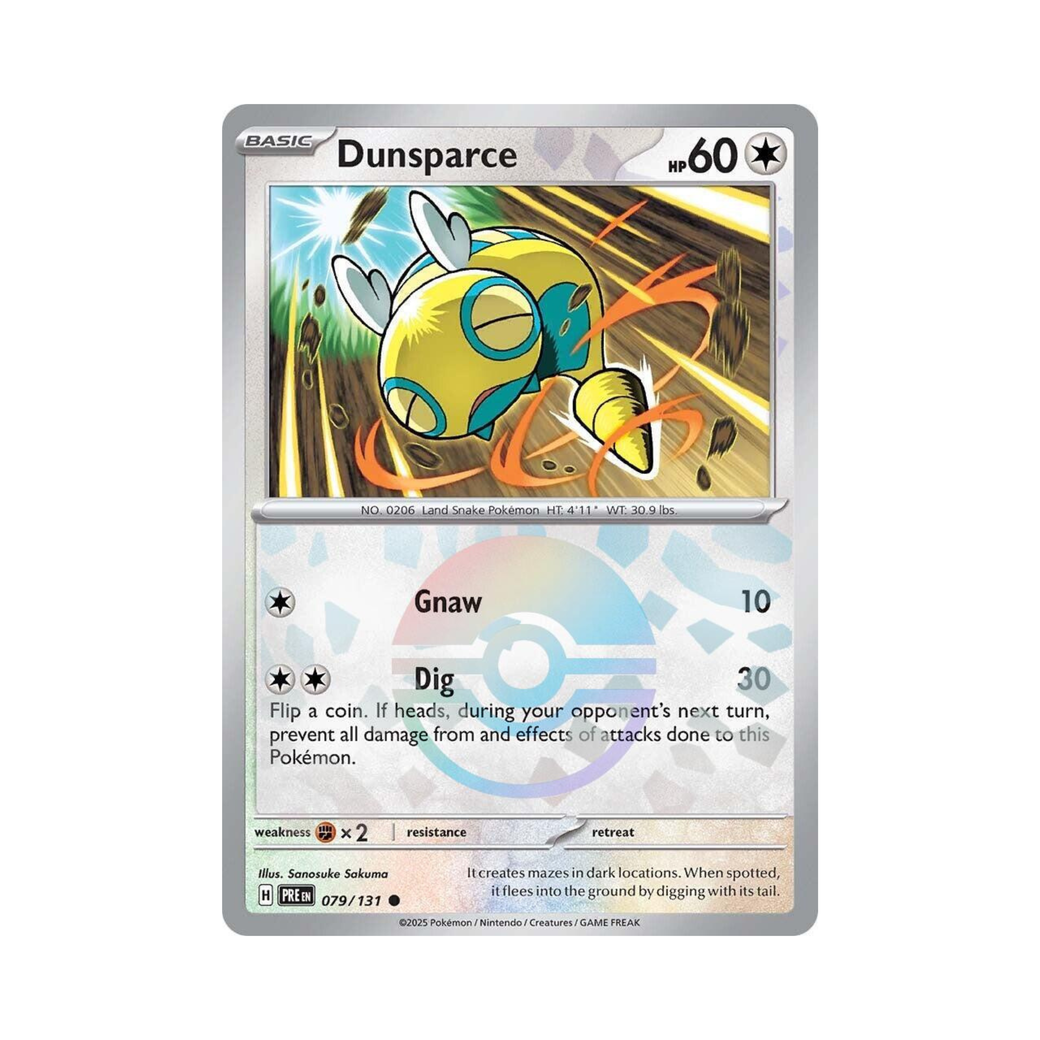 Dunsparce POKEBALL 079 - Prismatic Evolutions