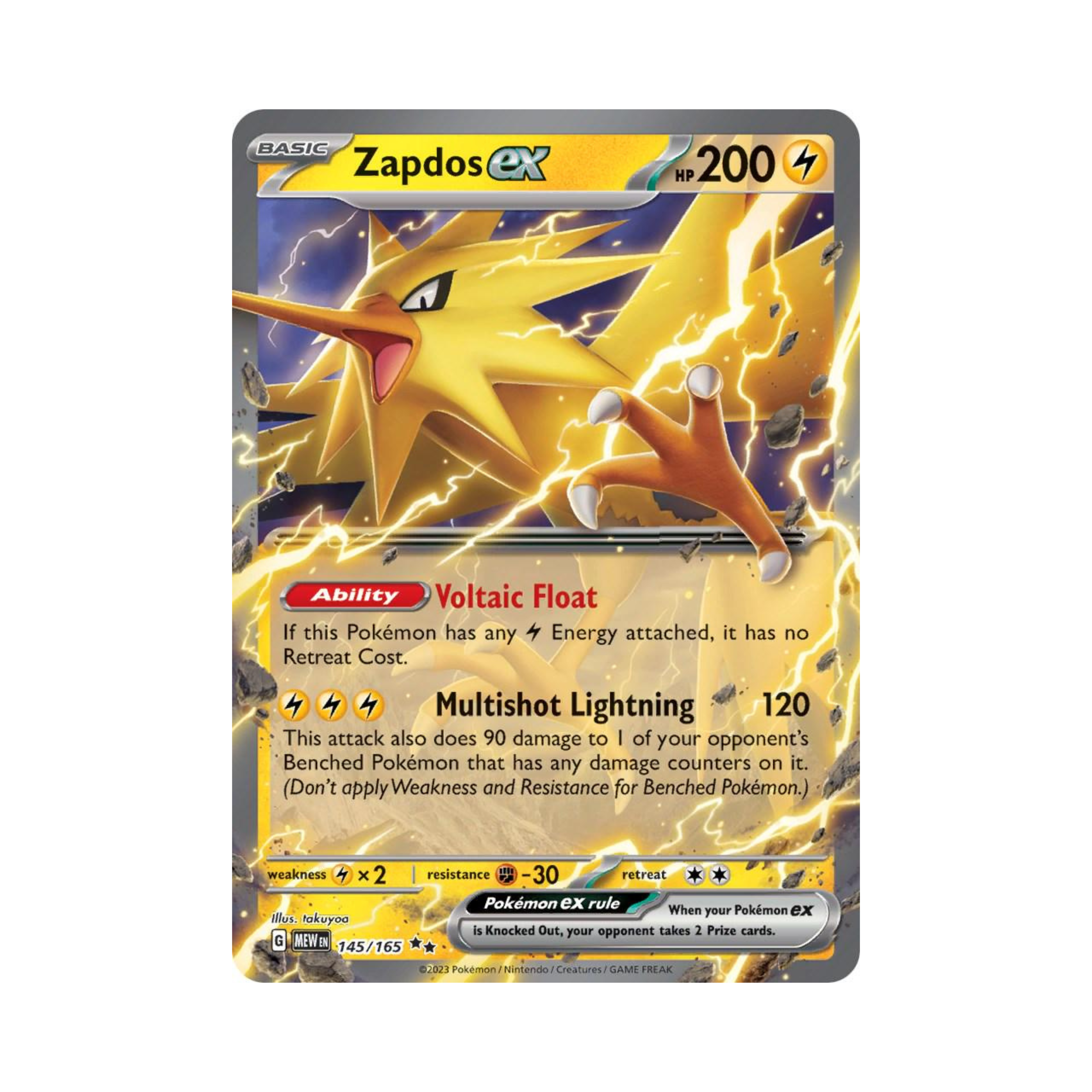 Zapdos EX 145 - 151