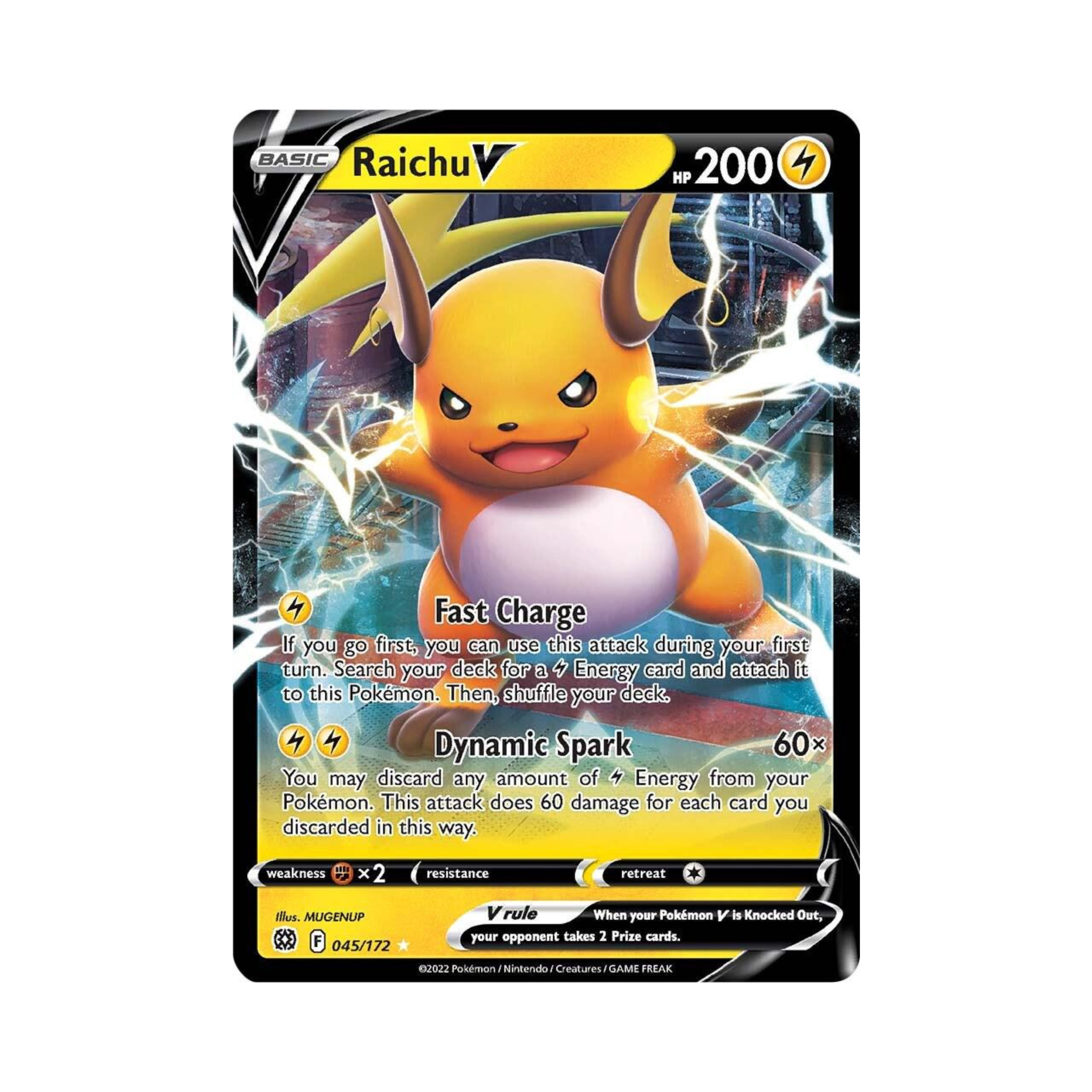 Raichu V 045 - Brilliant Stars