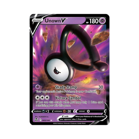 Unown V 065 - Silver Tempest