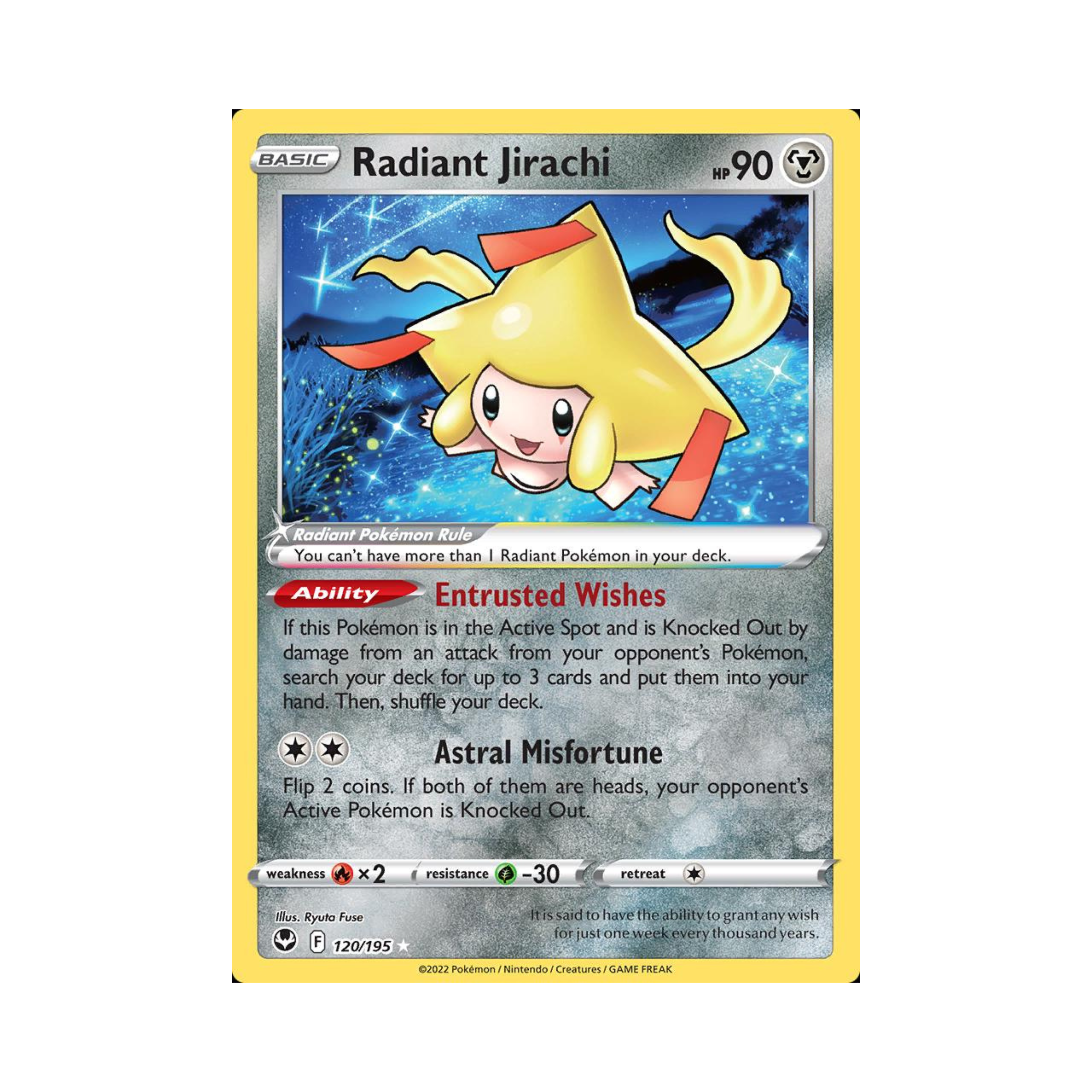 Radiant Jirachi 120 - Silver Tempest