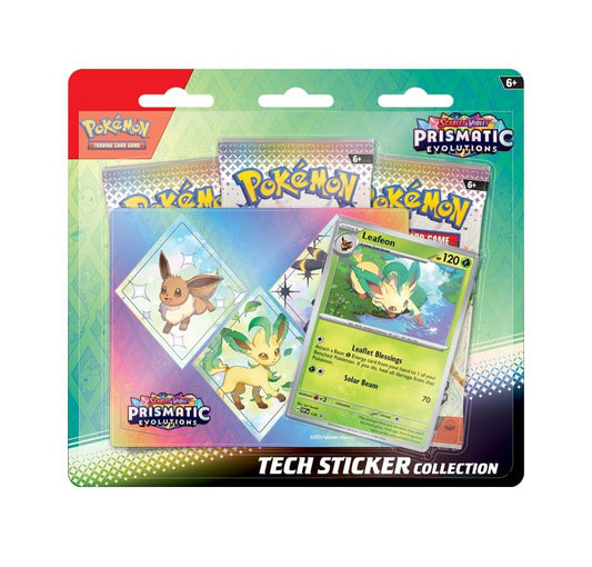 Prismatic Evolutions Tech Sticker Collection - Leafeon