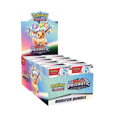 Prismatic Evolutions Booster Bundle Display