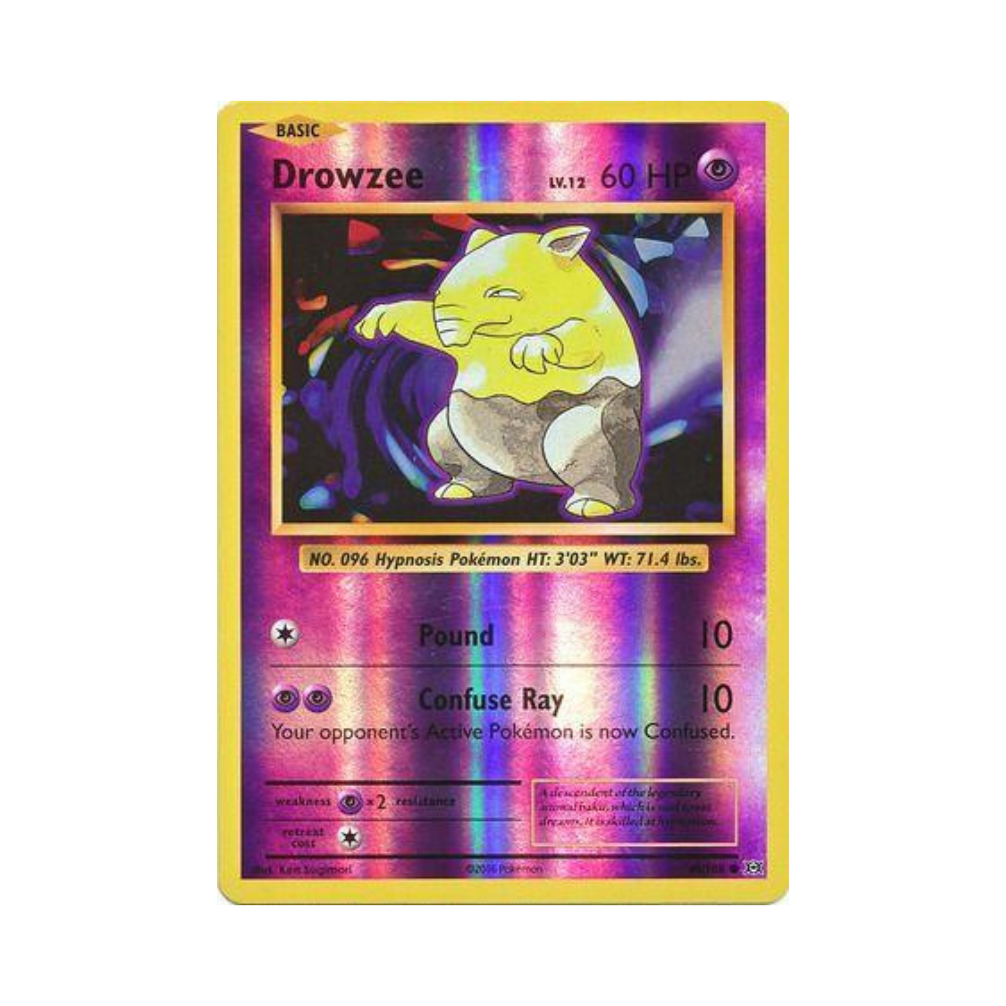 Drowzee REVERSE HOLO 49 - Evolutions