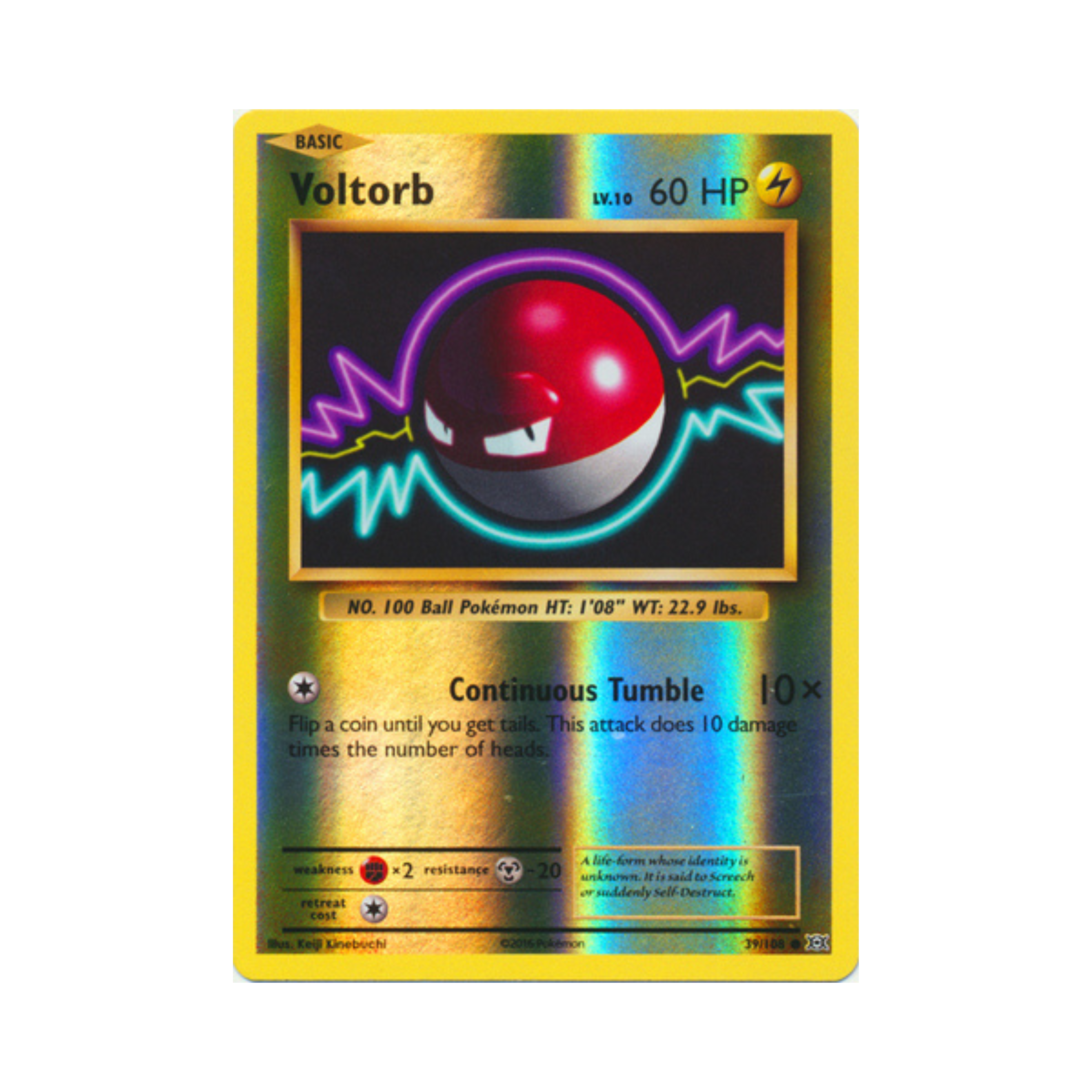 Voltorb REVERSE HOLO 39 - Evolutions