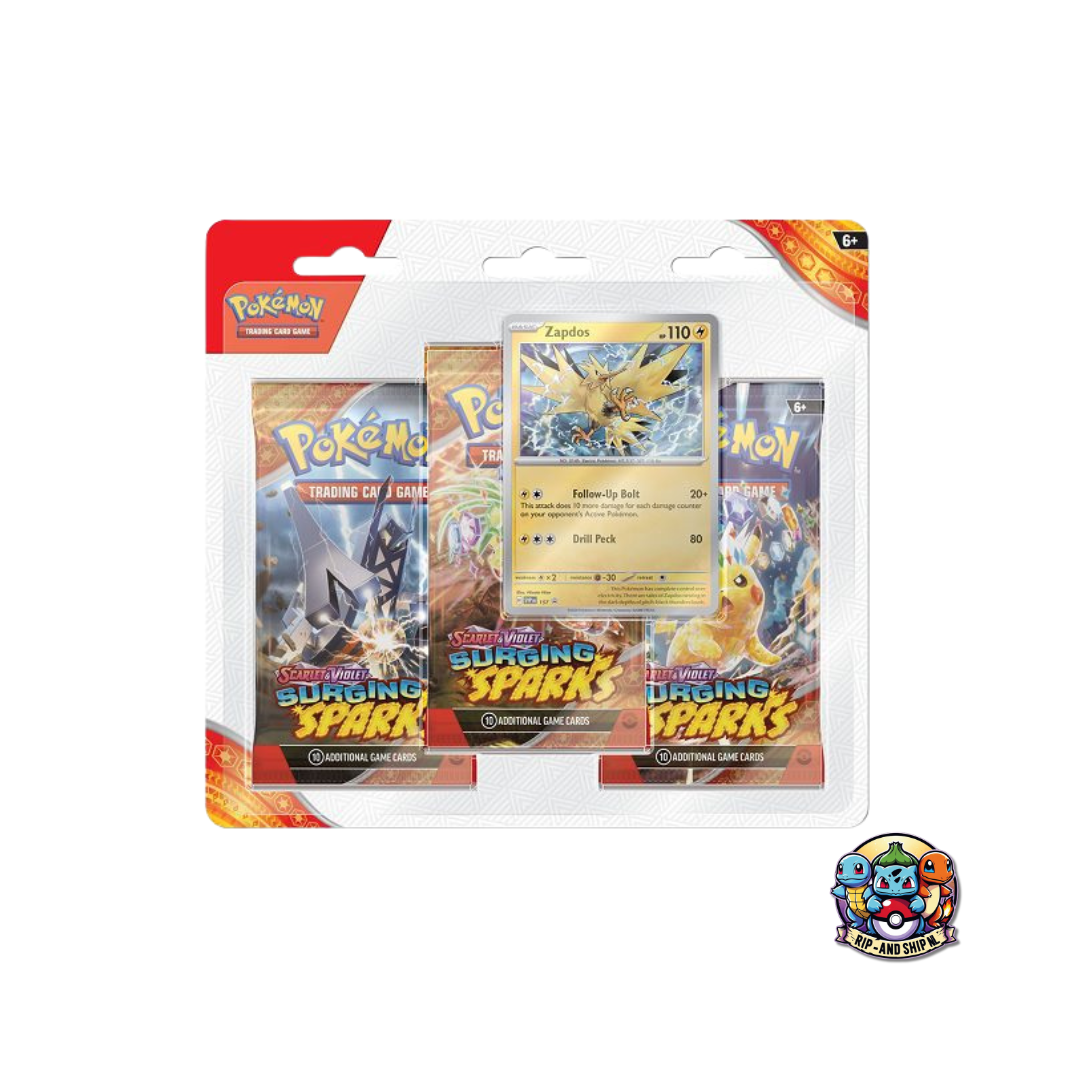 Surging Sparks 3-Pack Blister - Zapdos