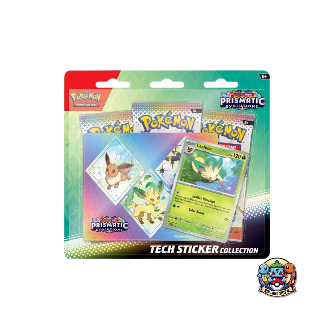 Prismatic Evolutions Tech Sticker Collection - Leafeon