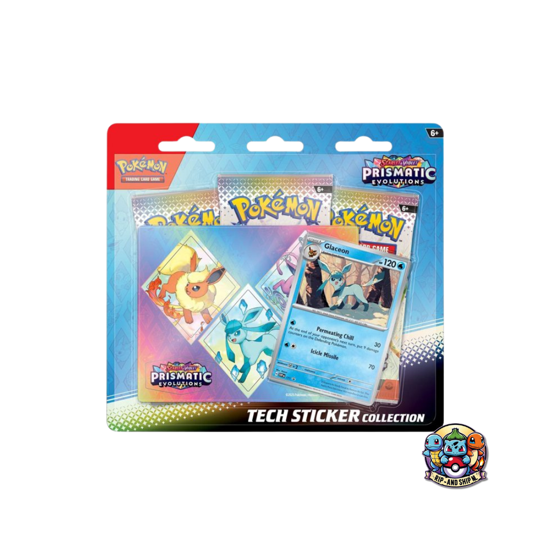 Prismatic Evolutions Tech Sticker Collection - Glaceon