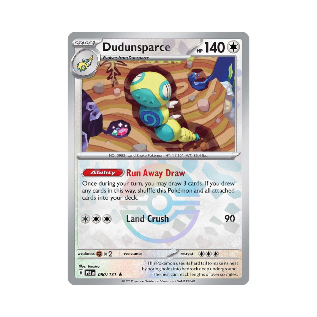 Dudunsparce POKEBALL 080 - Prismatic Evolutions