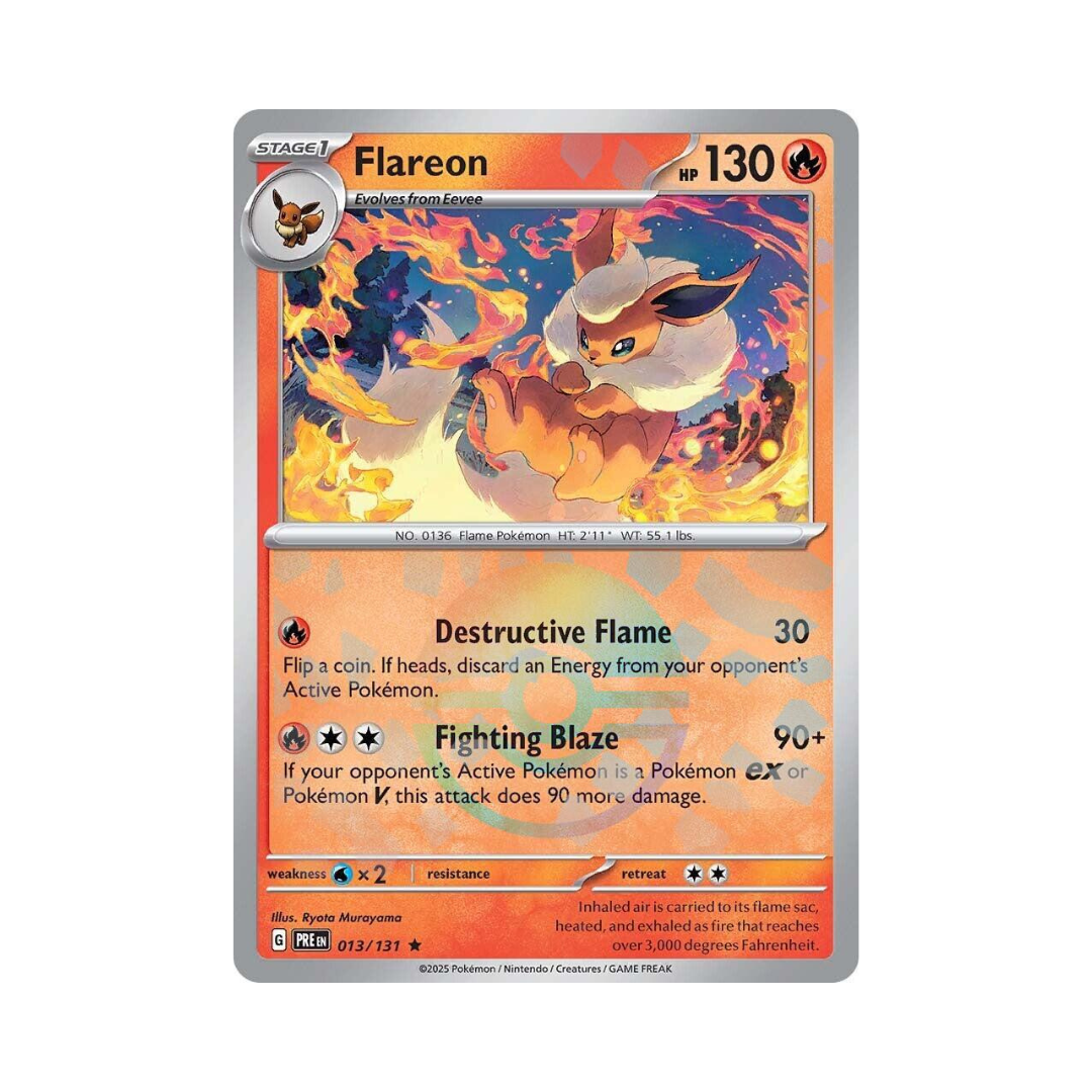 Flareon POKEBALL 013 - Prismatic Evolutions