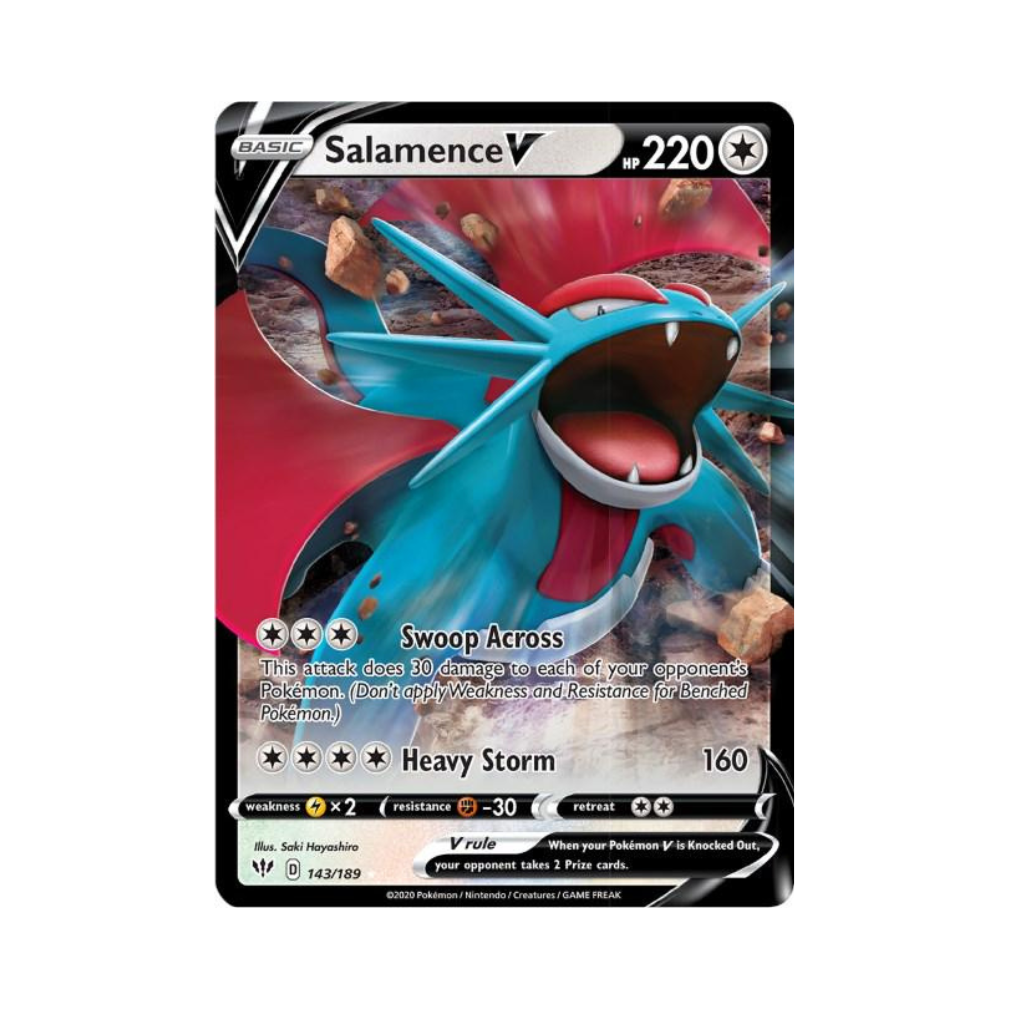 Salamence V 143 - Darkness Ablaze