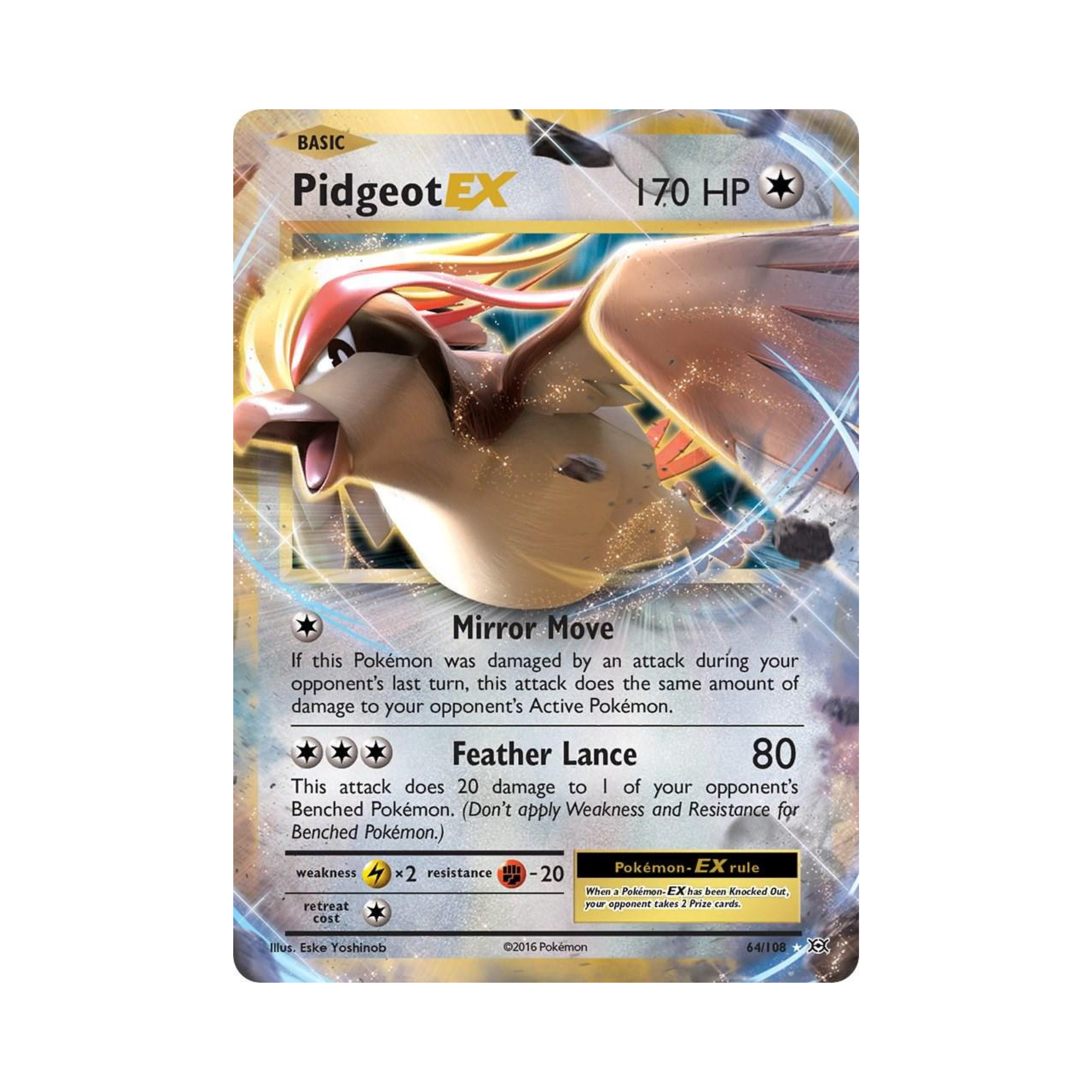 Pidgeot EX 64 - Evolutions