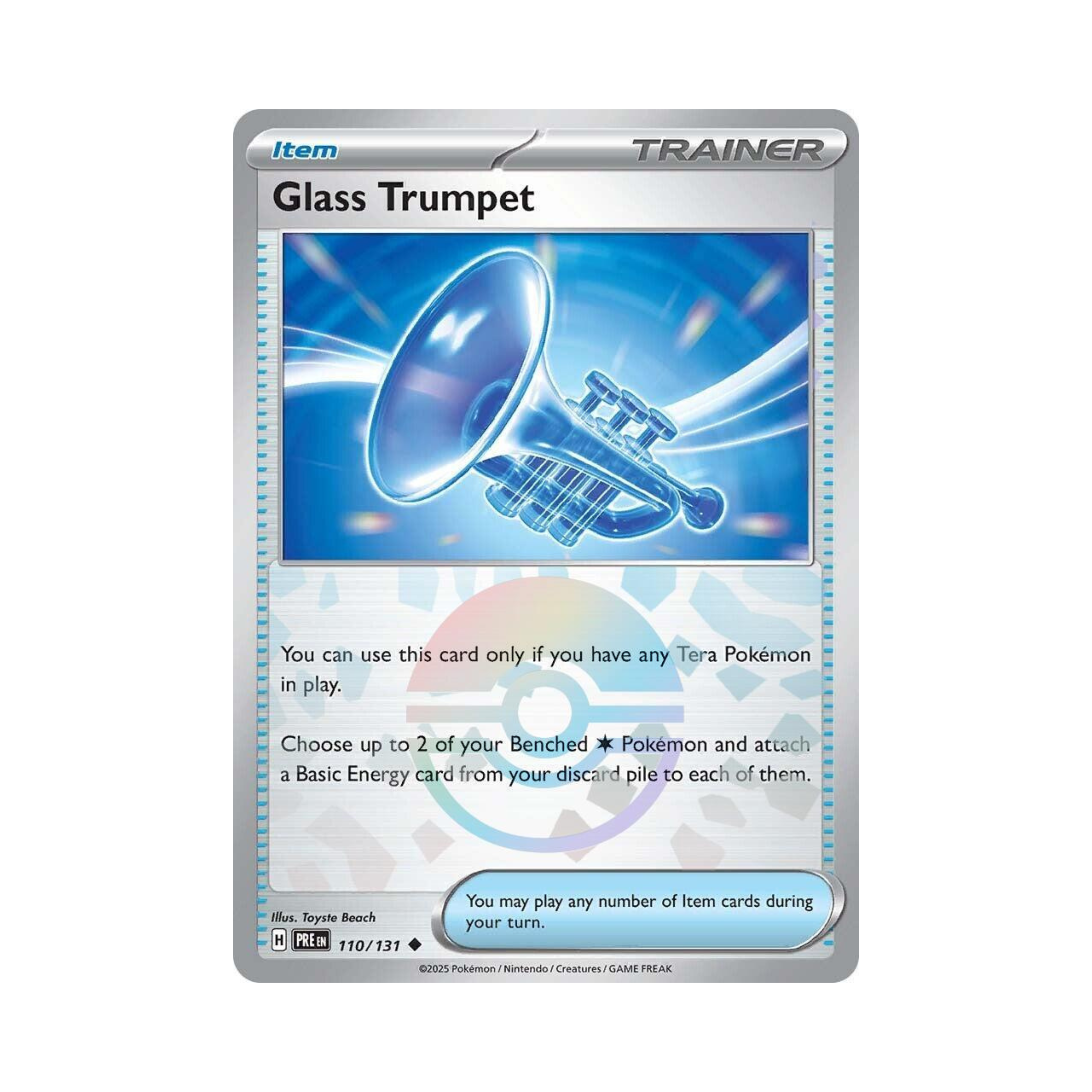 Glass Trumpet POKEBALL 110 - Prismatic Evolutions