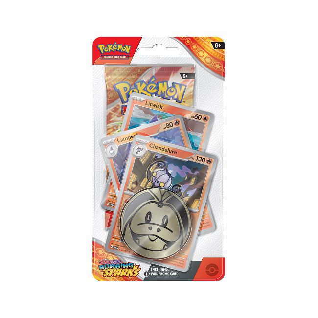 Surging Sparks Premium Checklane Blister – Chandelure, Lampent, Litwick